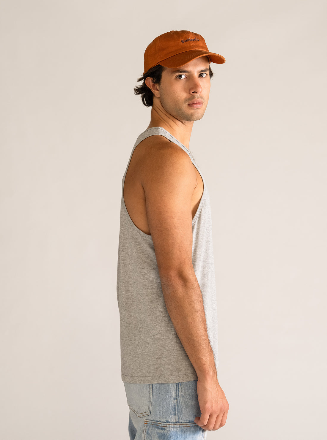 High By The Beach Tanktop, Gris Claro