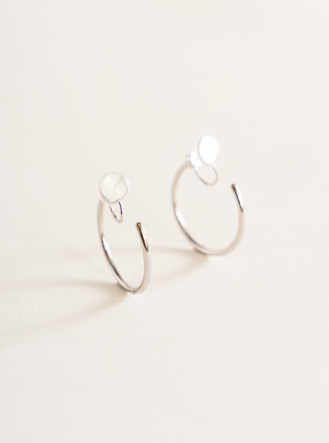 Rotation Earrings, Plateado