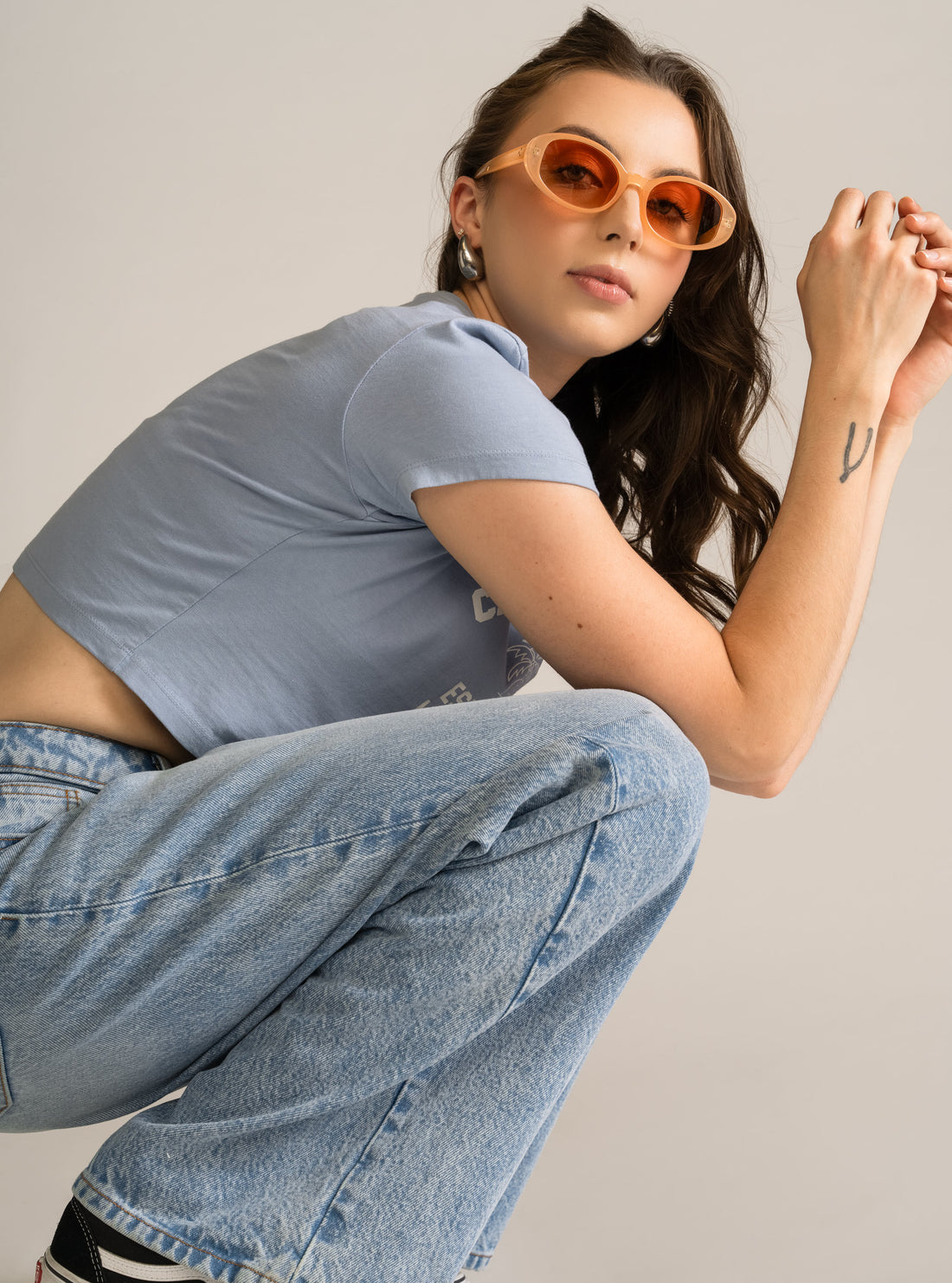 Catch Me Wide Leg Jeans, Celeste