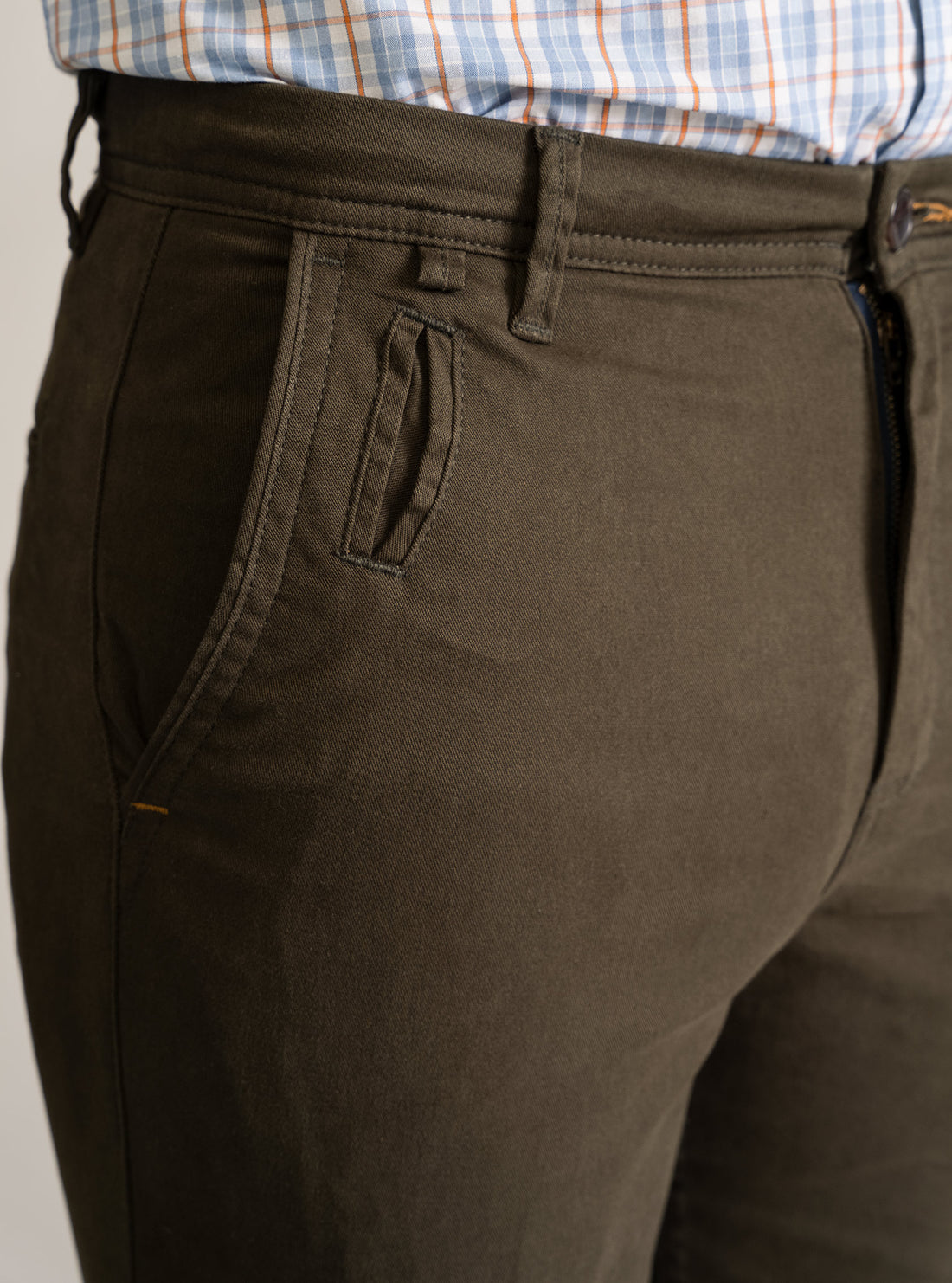 Classic Skinny Pants, Verde Olivo