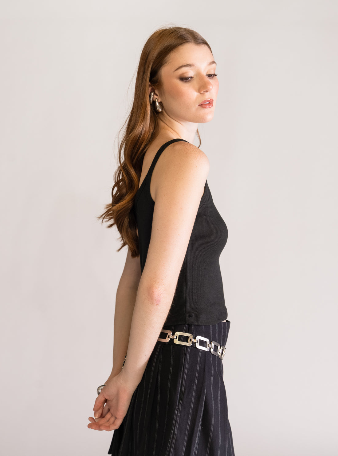 Pieces Of Me Rib Top, Negro