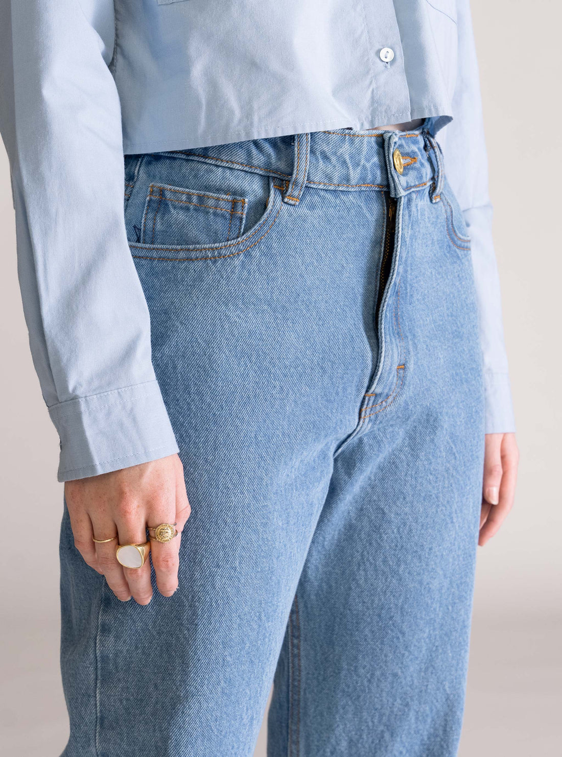 In The Strars 90's Straight Jeans, Azul Claro