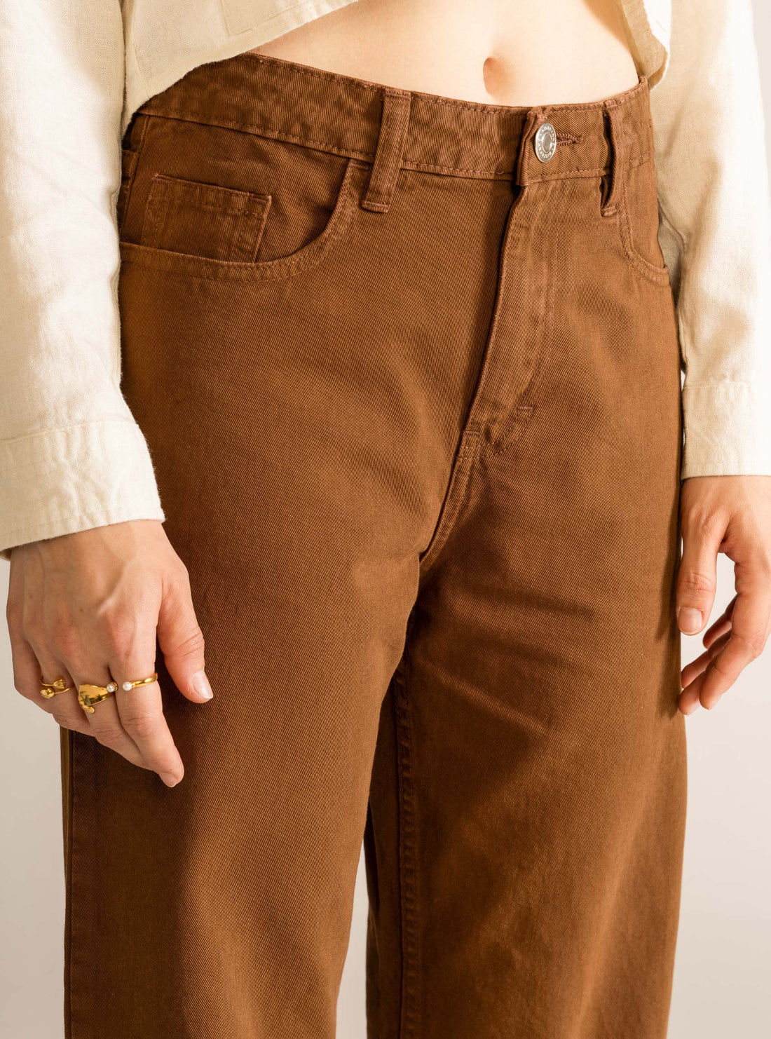 Relaxed Baggy Jeans, Café Obscuro
