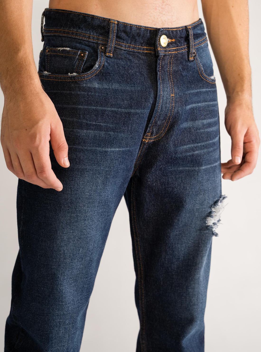 Suspicious Minds Jeans Regular Vintage, Azul Obscuro