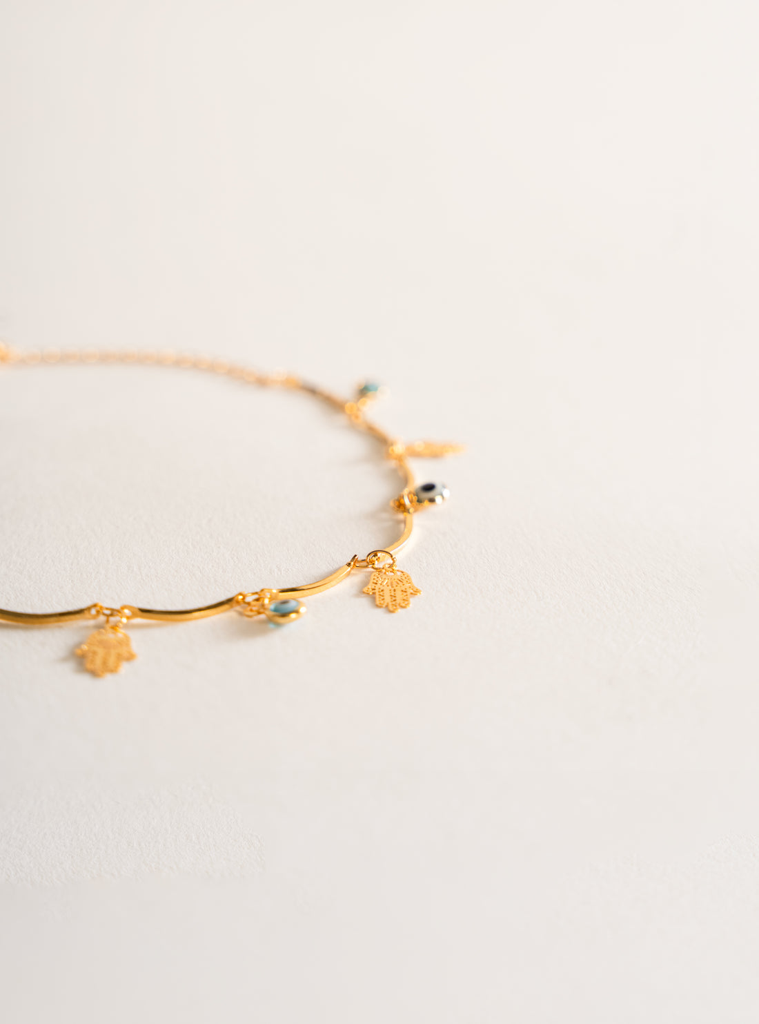 Palm Charm Anklets, Dorado