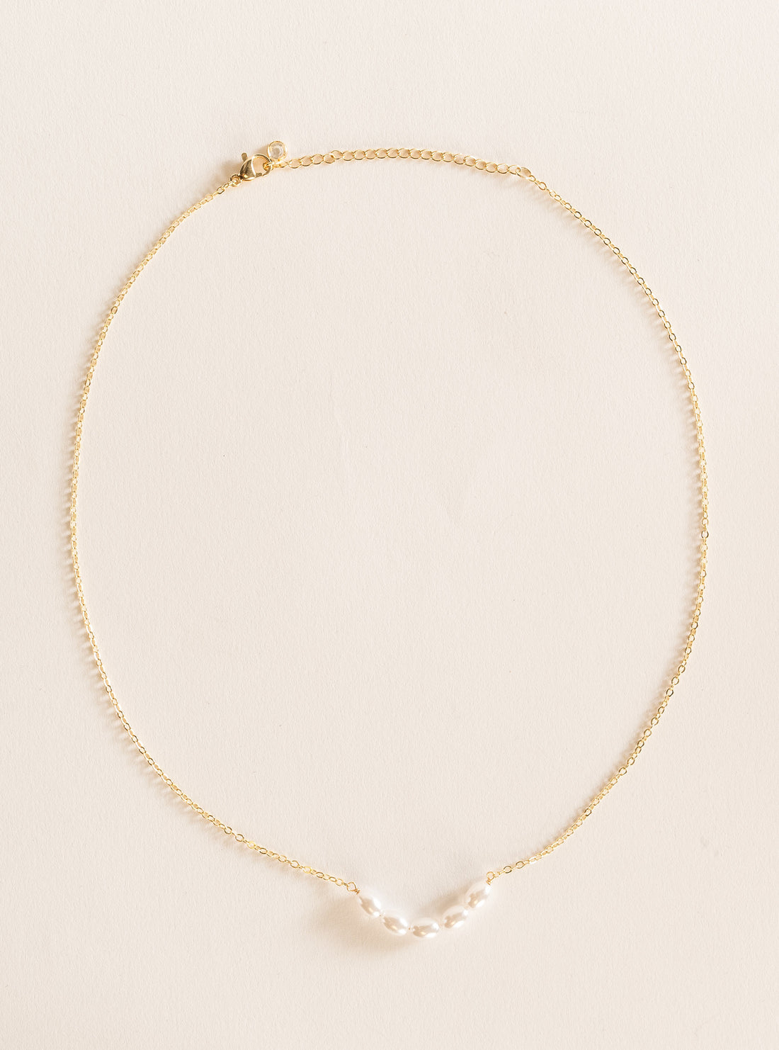 Golden Pearl Necklace, Dorado