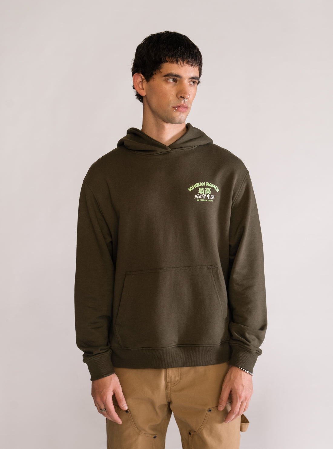 Ichiban Hoodie, Verde Olivo