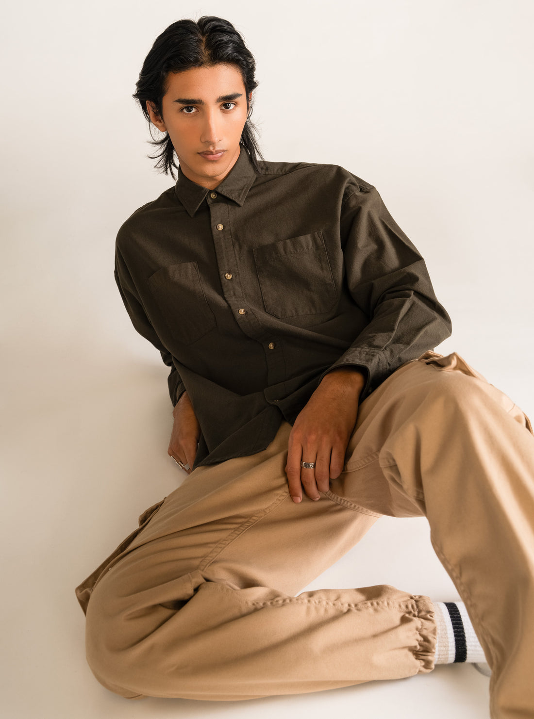 One More Light Overshirt, Verde Olivo