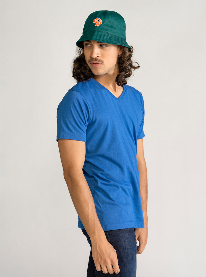 Everyday Regular T-Shirt V, Azul Claro