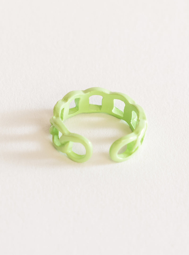 Braid My Past Ring, Verde Claro