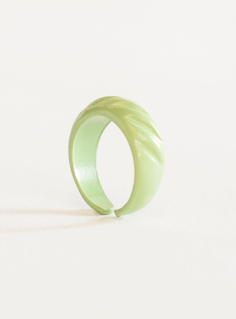 Wavey Baby Ring, Verde Claro