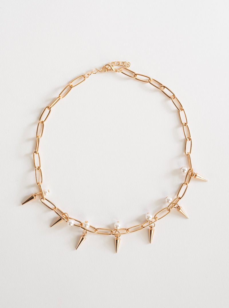 Warrior Mermaid Necklace, Dorado