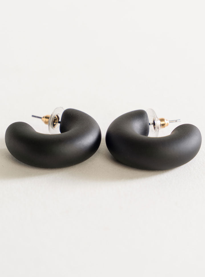 Stovetop Earrings, Negro