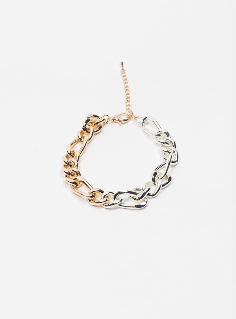 Gold & Silver Bracelet, Dorado