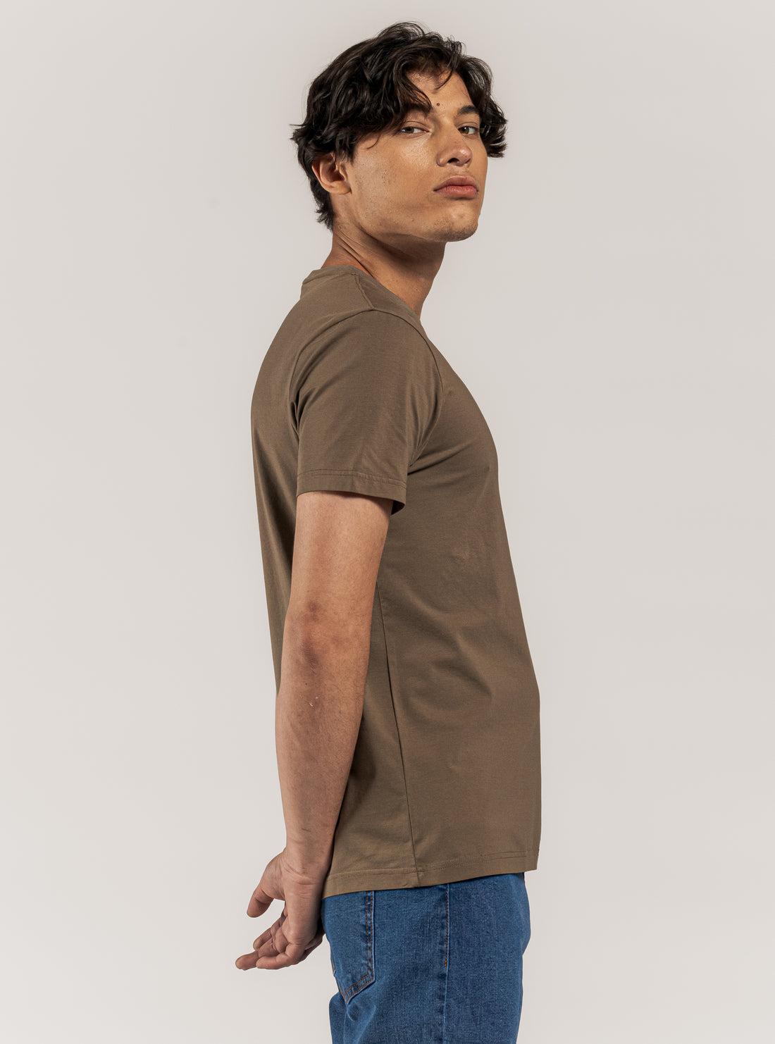 Basic T-Shirt Premium, Cafe Claro