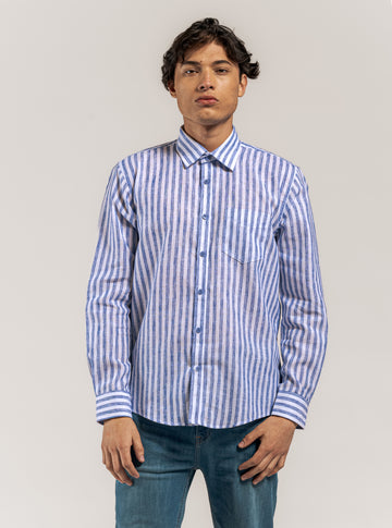 Through Every Chapter Camisa, Azul Claro