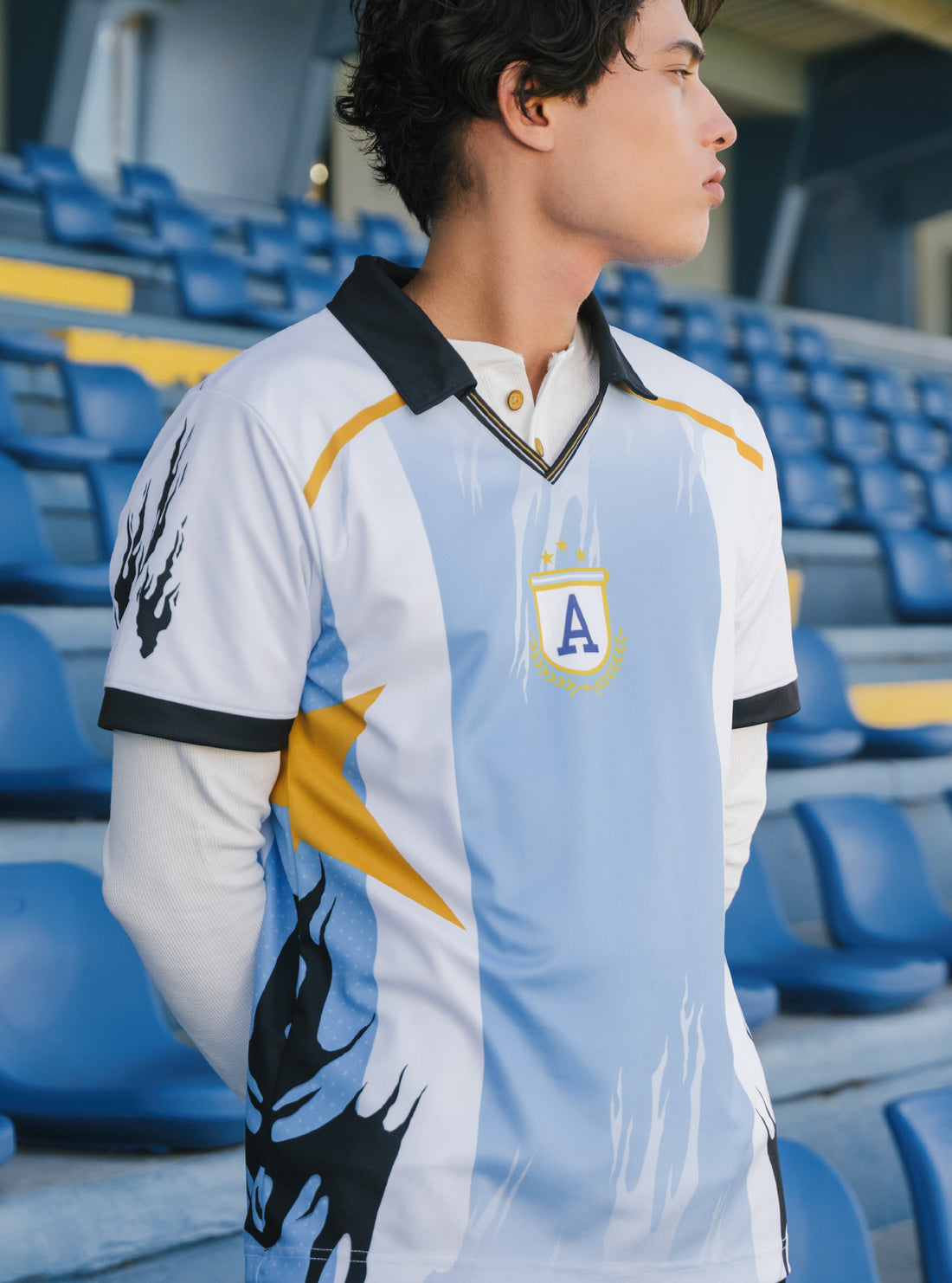 Camisola Fut DISFO - Argentina, Celeste