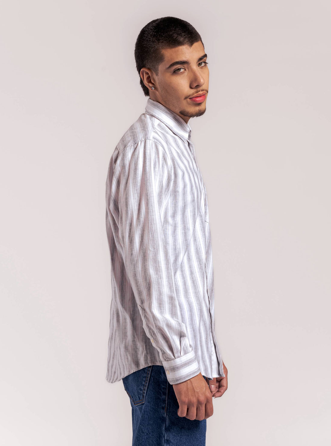 Heading Off Camisa, Gris Claro