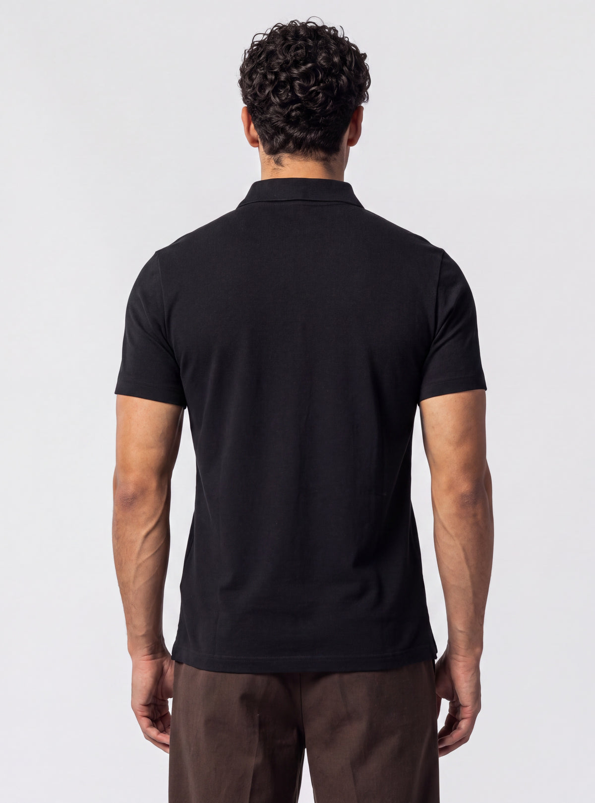 Camisa Polo Basic Premium SEAMLESS, Negro