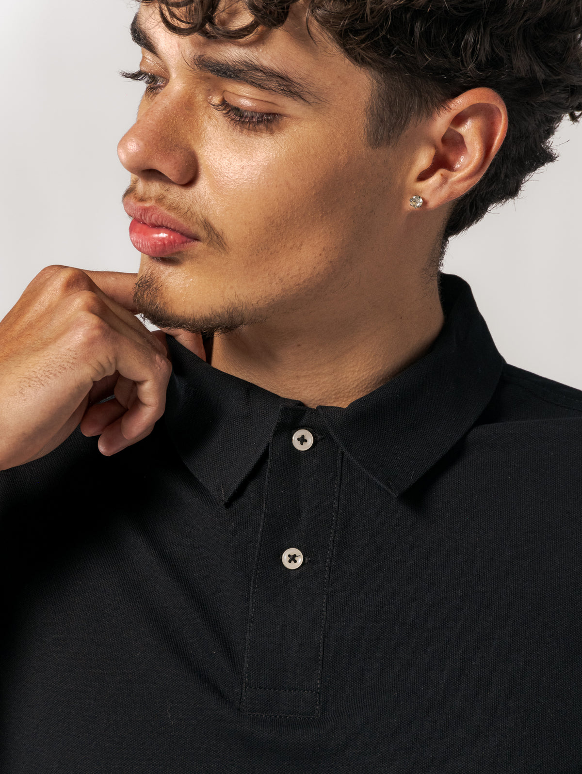 Camisa Polo Basic Premium SEAMLESS, Negro