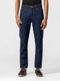 Buckle Up Vintage Fit Jeans Azul Obscuro – jeans regular fit para hombre Distefano