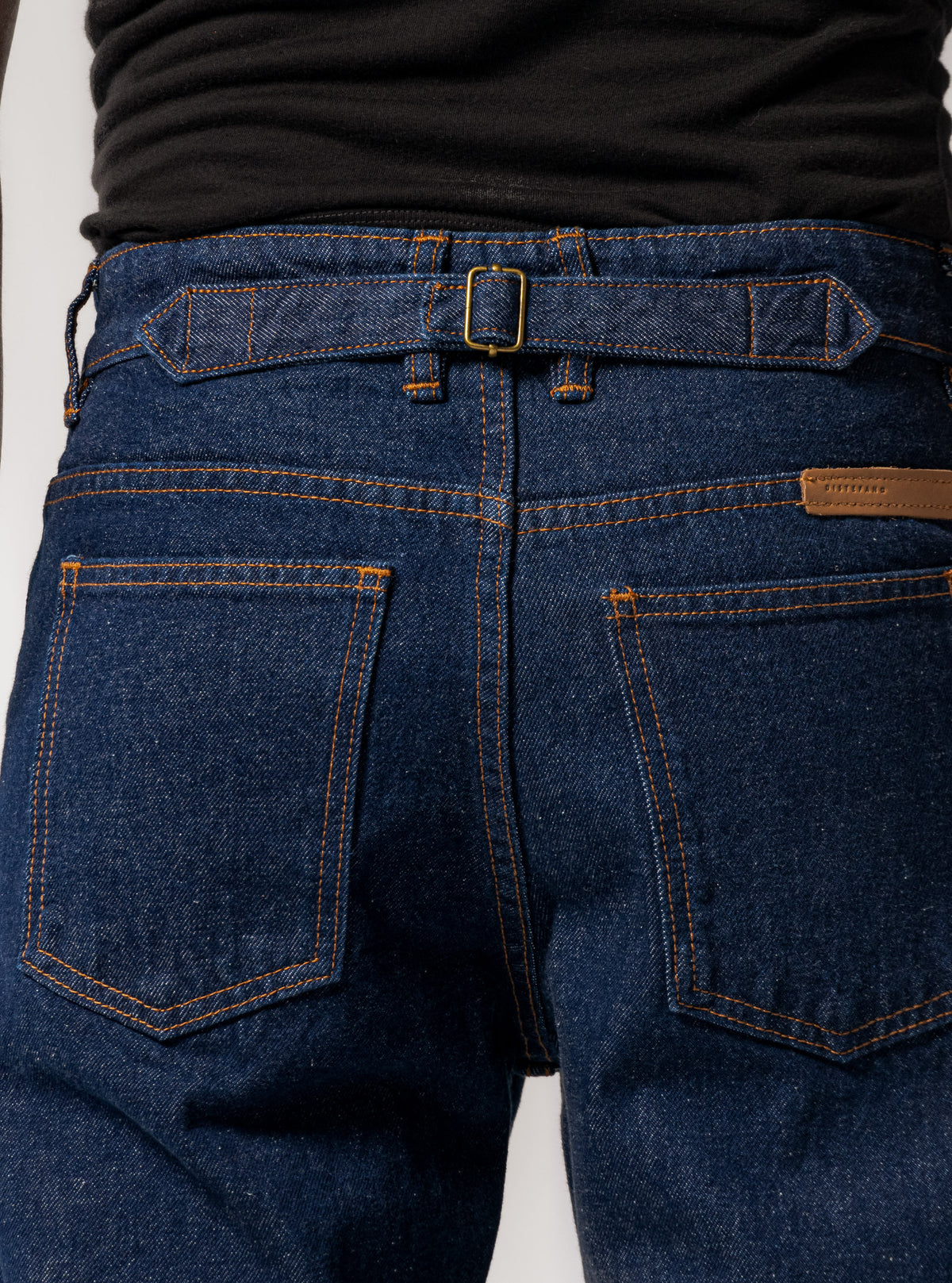 Buckle Up Vintage Fit Jeans Azul Obscuro – jeans regular fit para hombre Distefano (vista 5)