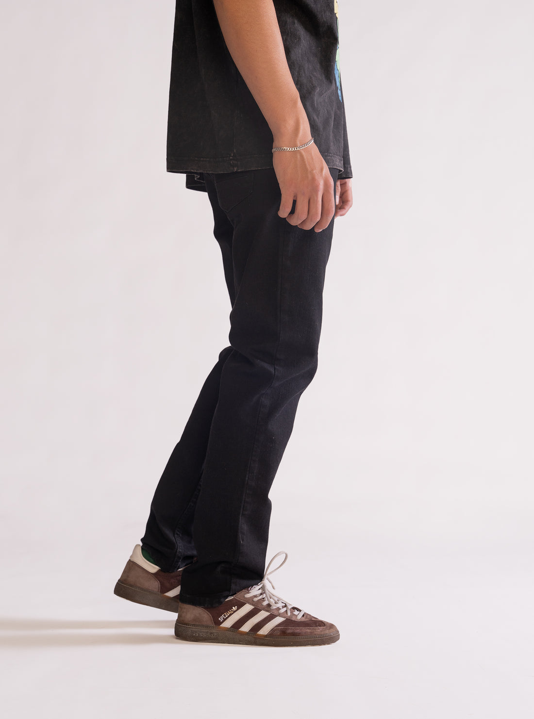 Swapping Over Slim Fit Jeans, Negro