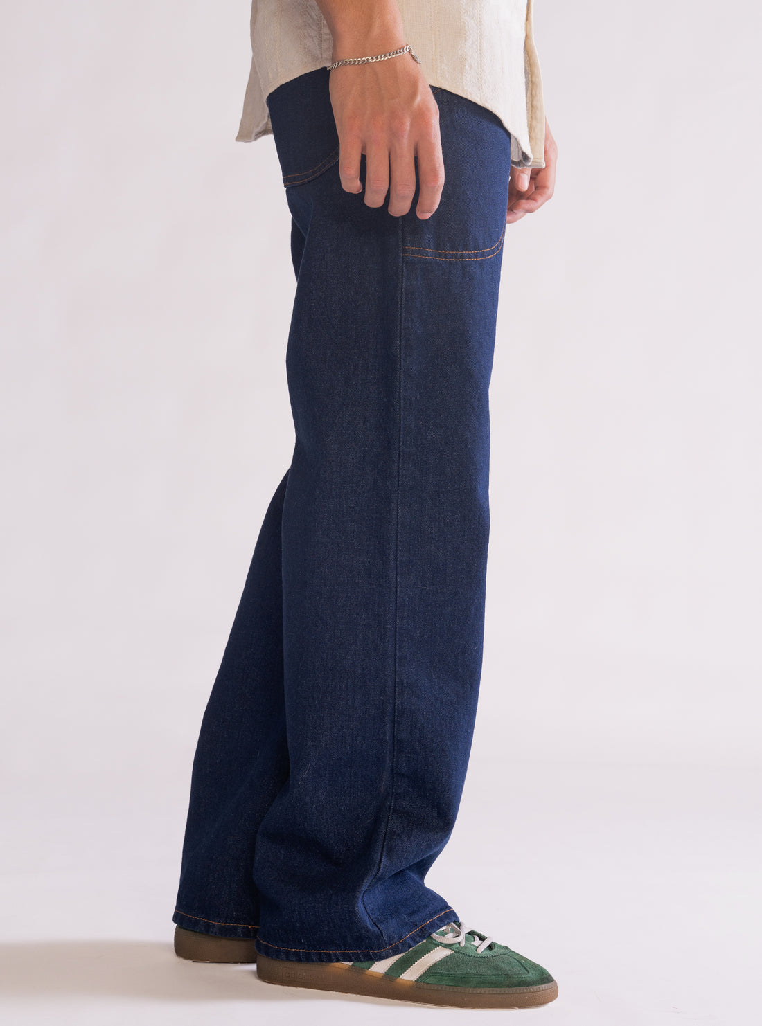 Naval Flare Jeans, Azul Obscuro