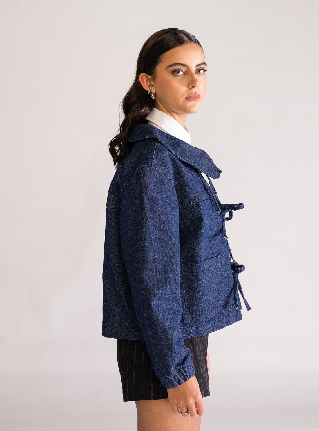 Chumpa Cuello Peter Pan, Azul Obscuro