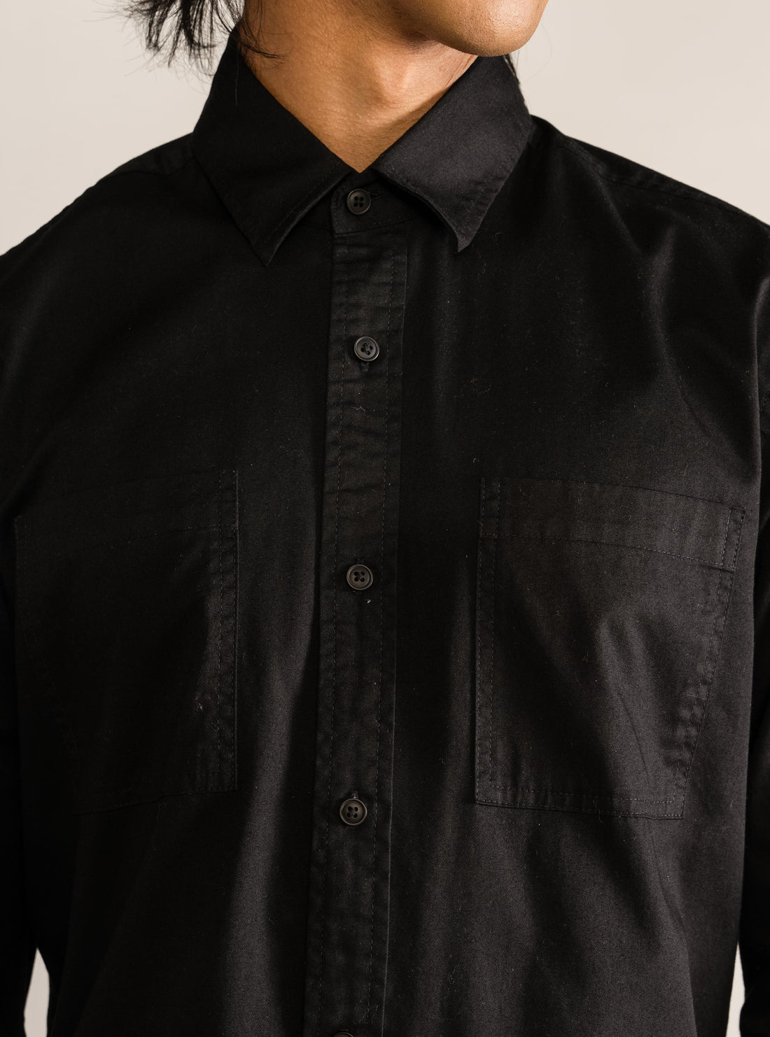 Pocketed Perfection Shirt, Negro