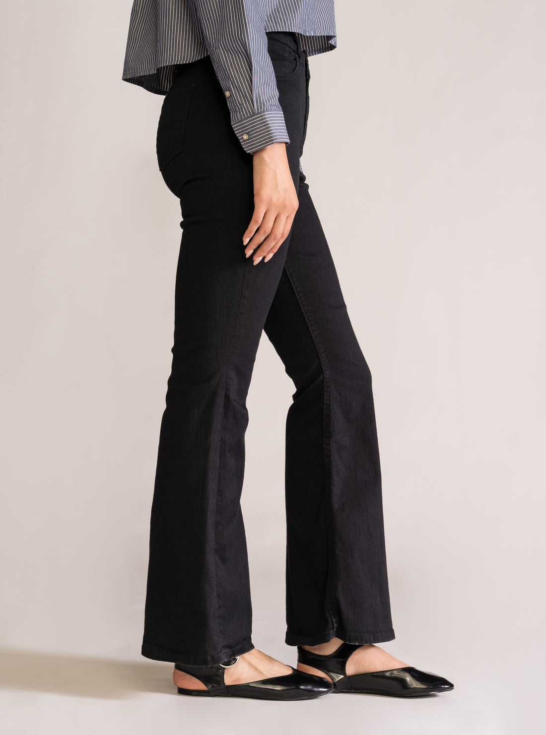 Gotta Go Acampanado Jeans, Negro