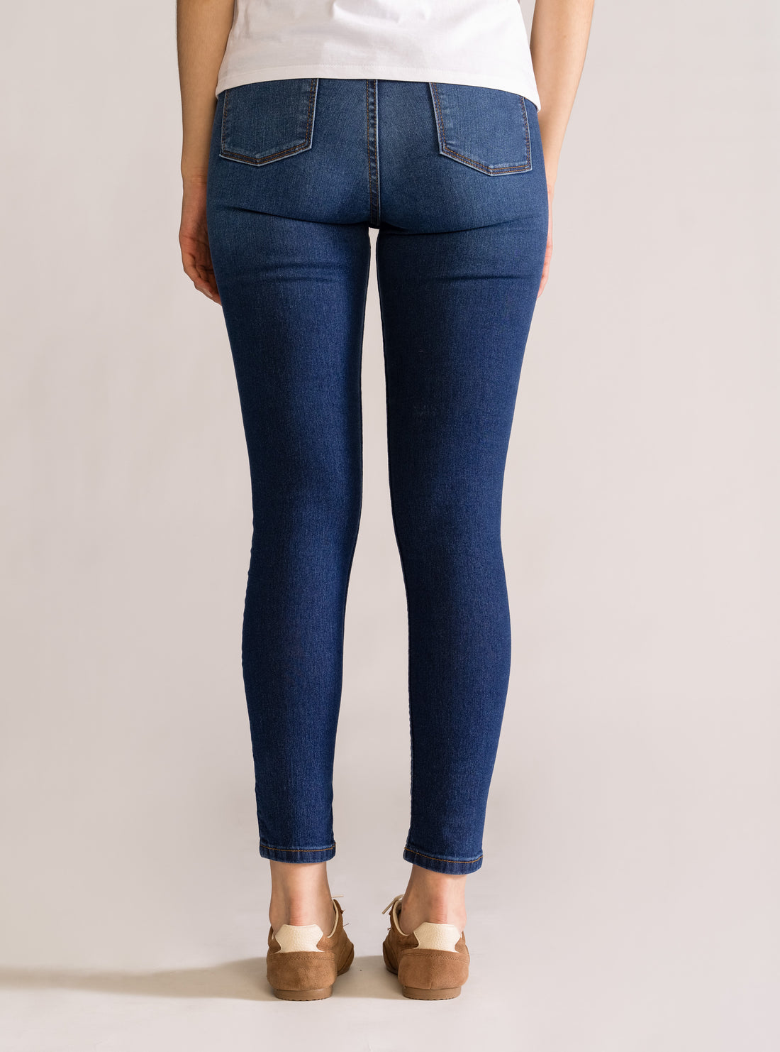 Basic Skinny Jeans, Azul Marino