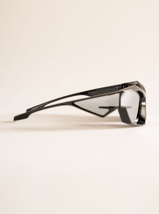 Futuristic Shades Sunglasses, Negro