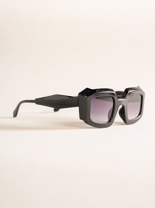 Square Frame Fun Sunglasses, Negro