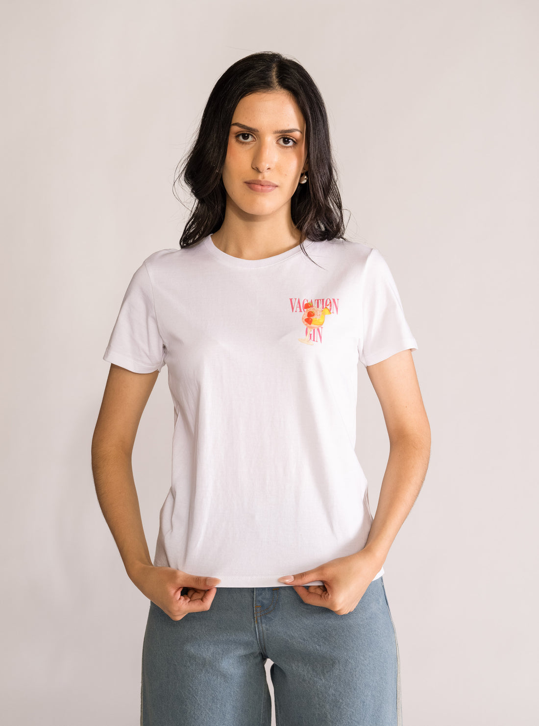 Berries & Spritz Playera, Blanco