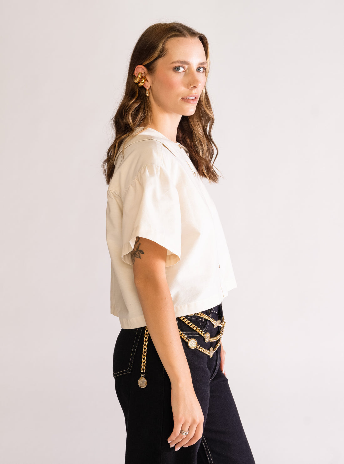 Eternal Sunshine Blusa, Blanco Hueso