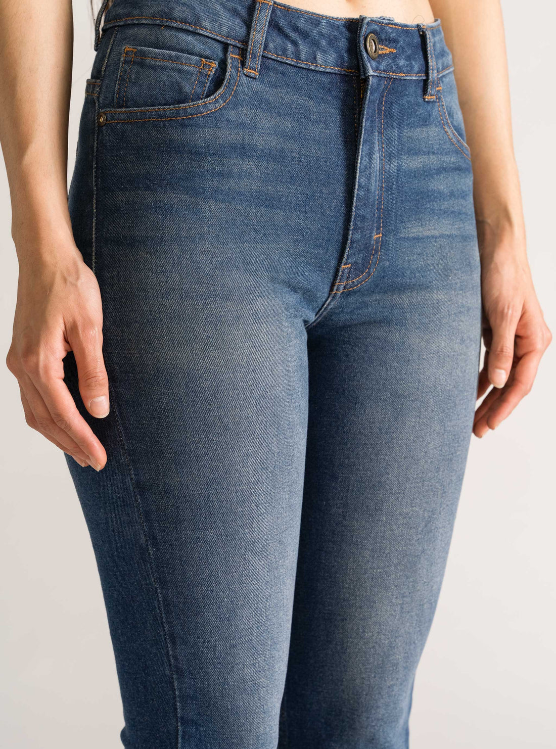 Cure For Me Bell Bottom Jeans, Azul Marino