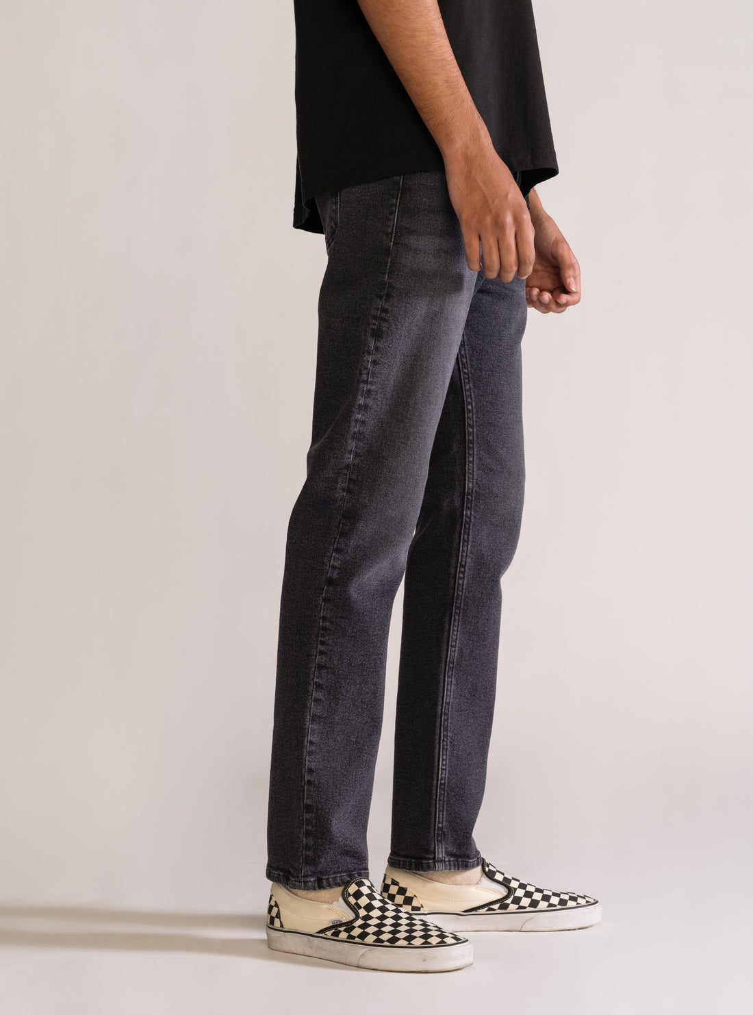 Next Up Slim Fit Jeans, Negro