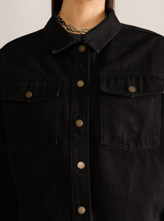 Bring Me to Life Cargo Bags Jacket, Negro
