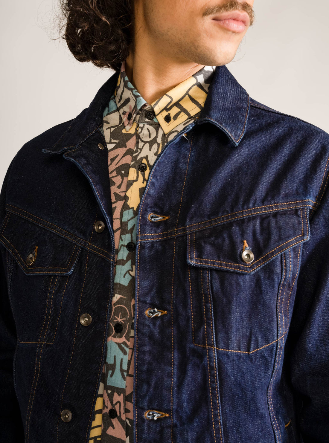 Classic Denim Jacket, Azul Marino