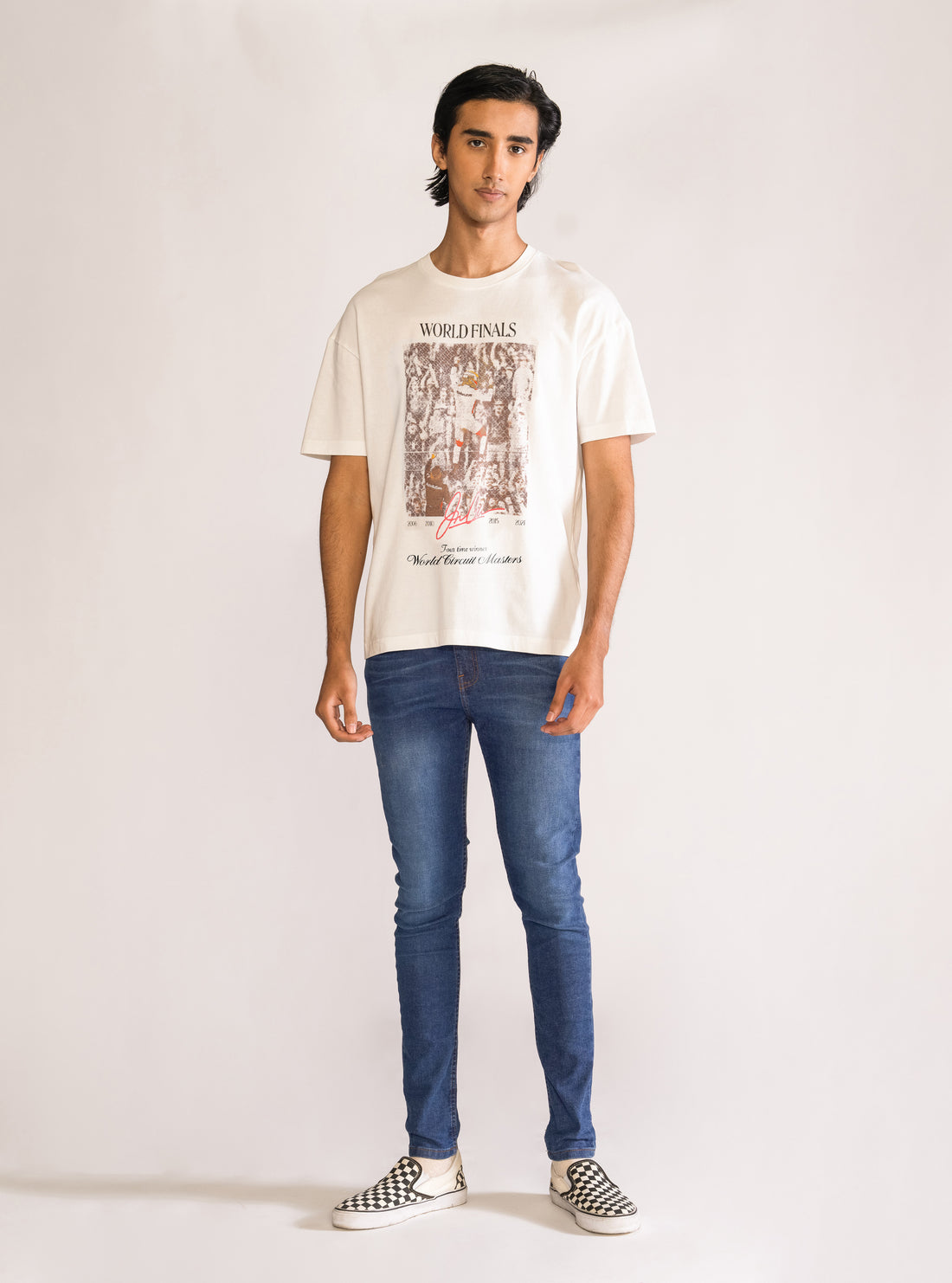 Circuit Masters Playera, Blanco Hueso