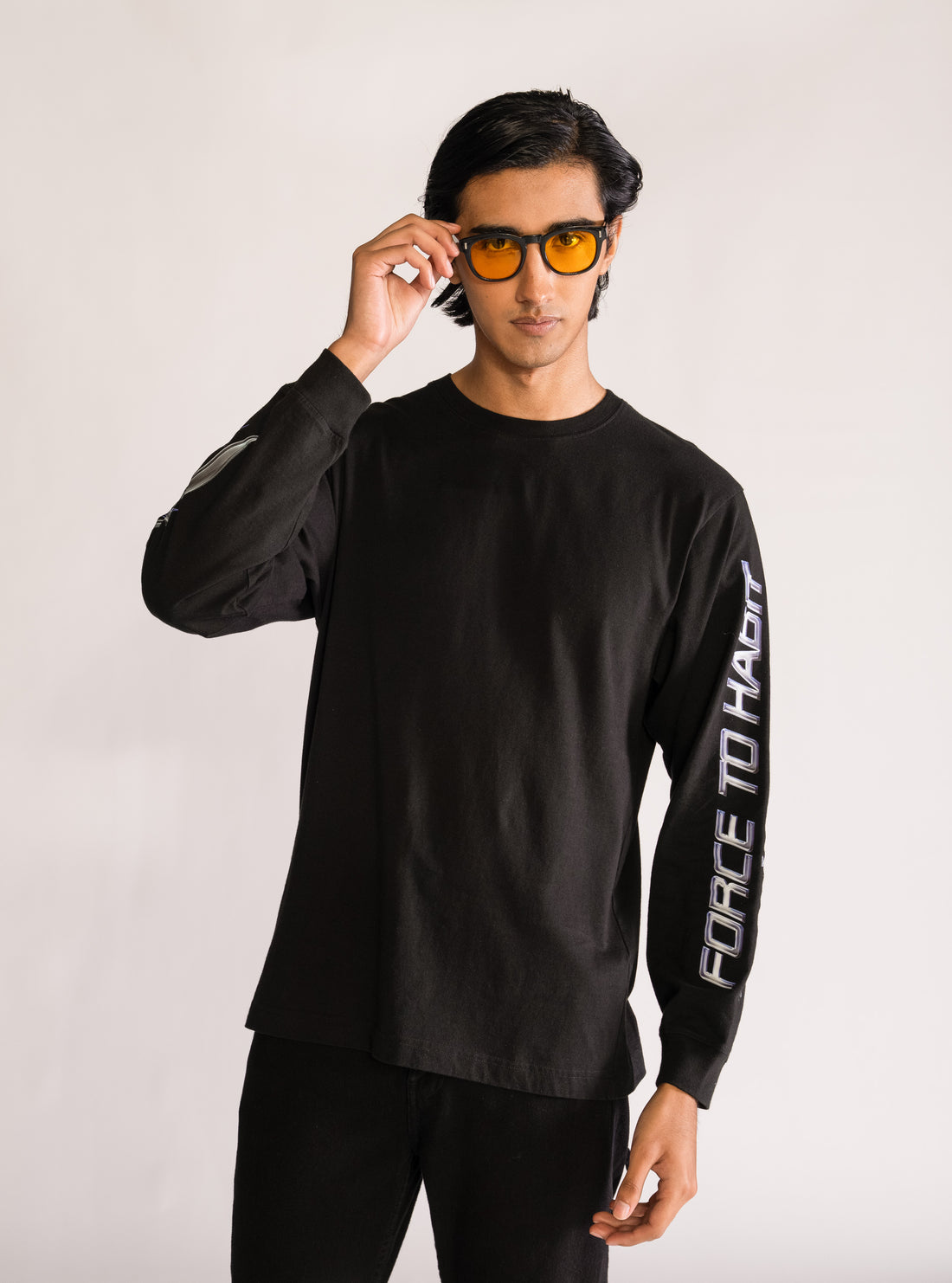 Force To Habit Playera, Negro