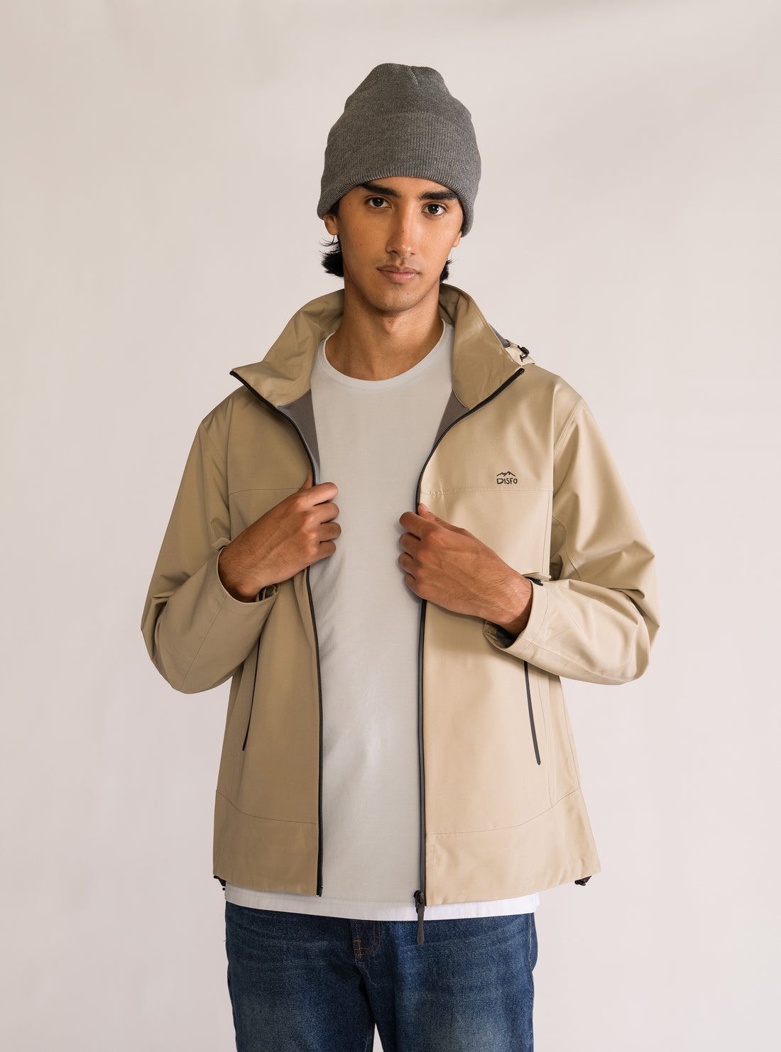 Hooded Water Proof Style, Beige