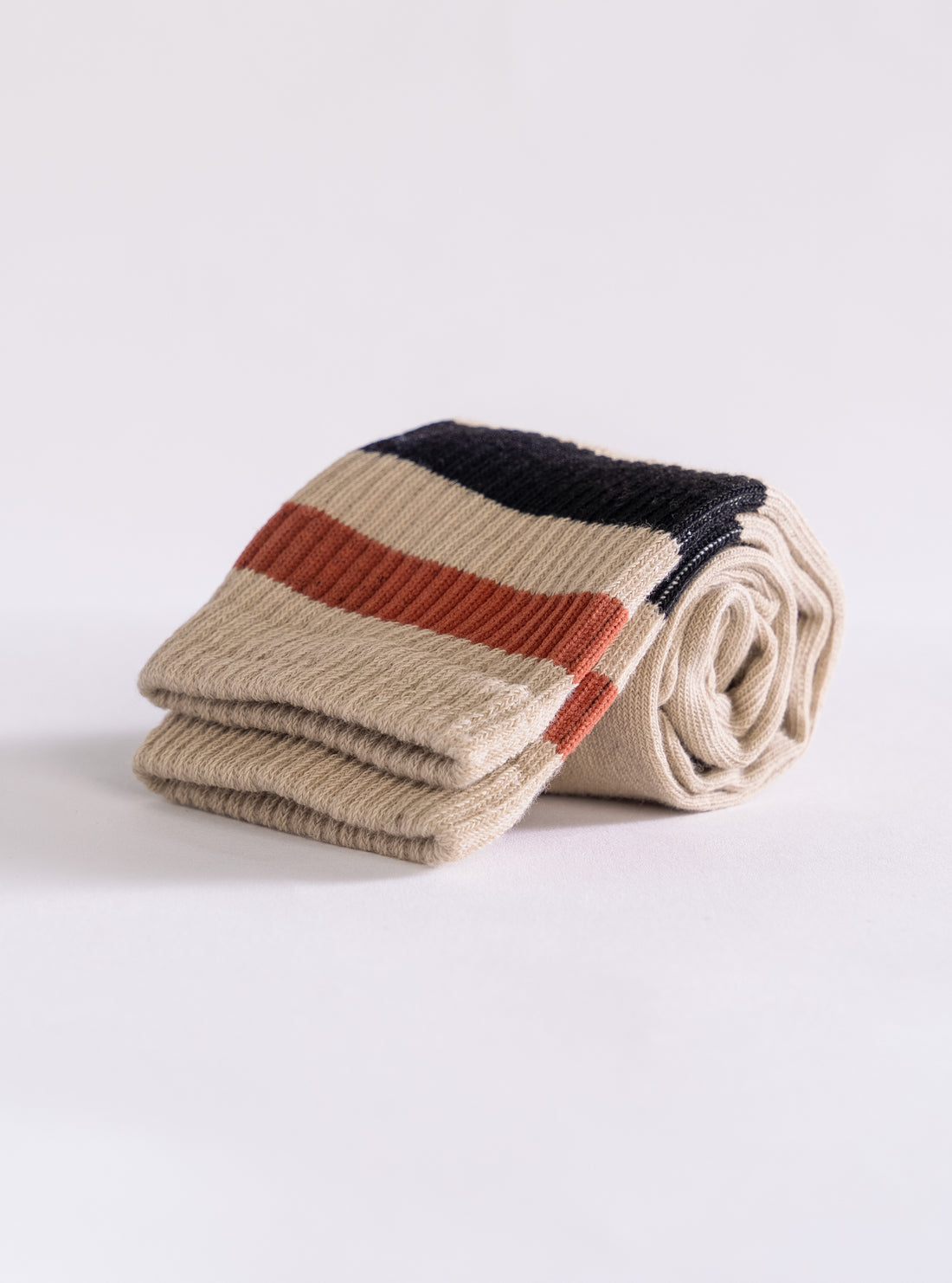 Stripes Are On Calcetín, Beige