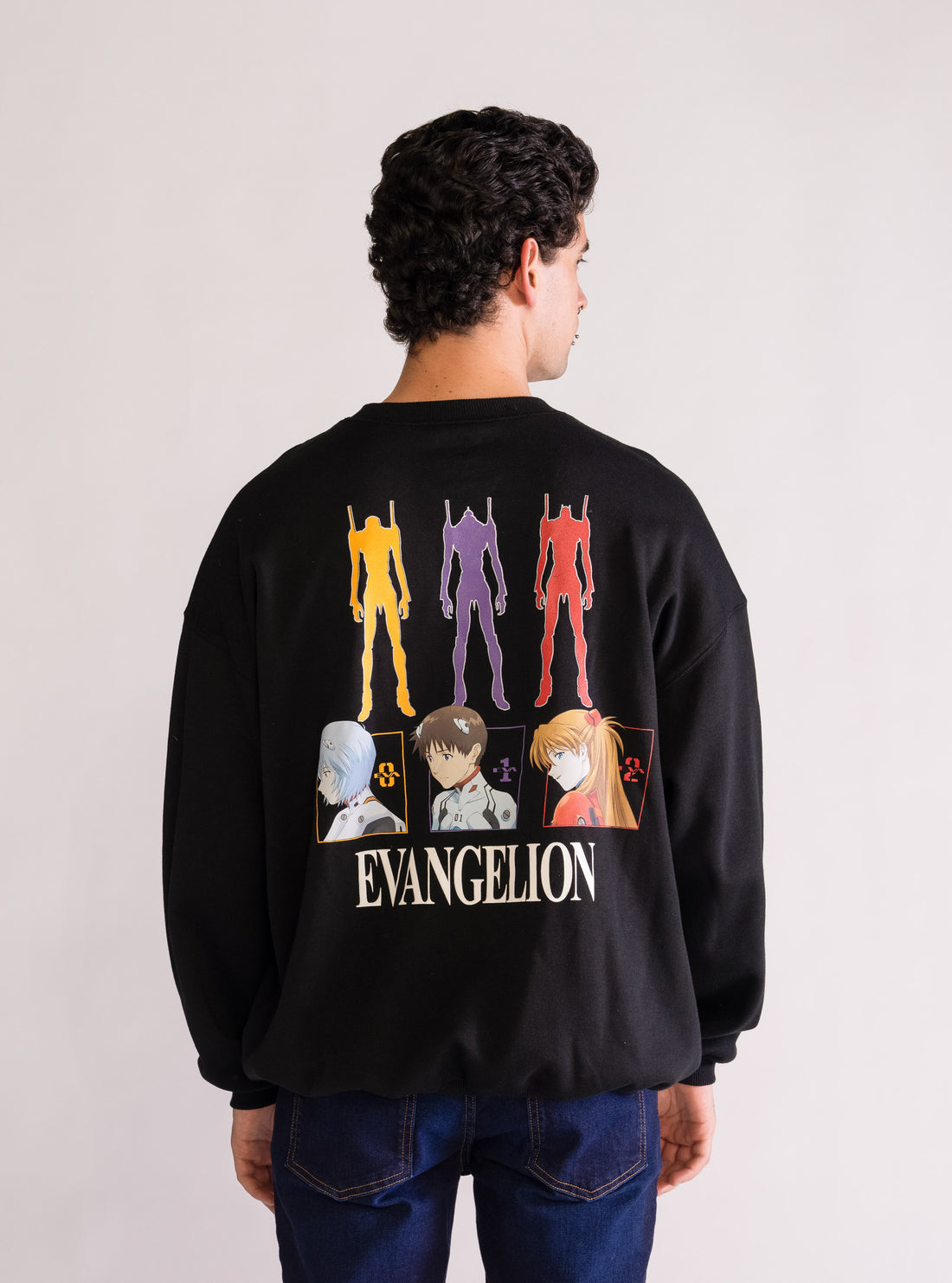 Neon Genesis Evangelion Crewneck, Carbón