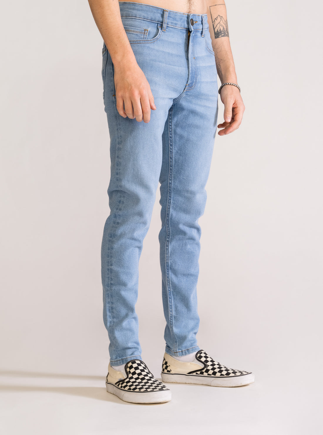 Basic Skinny Jeans, Celeste