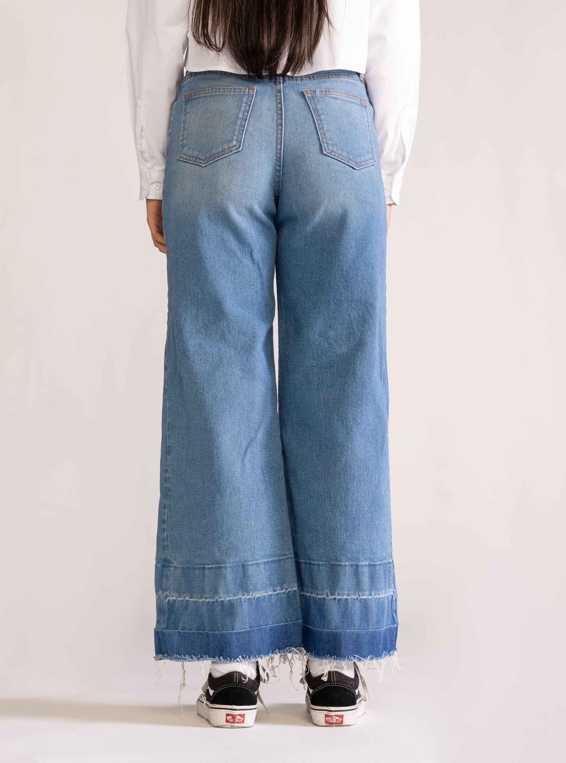 Wide Leg Pantalones De Moda De Mezclilla Haunting Wide Leg Jeans