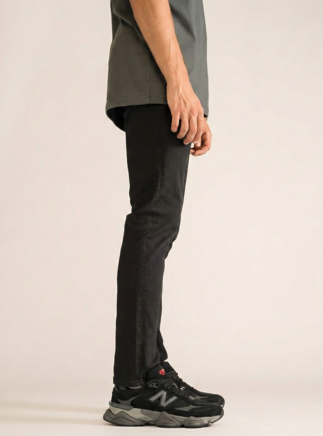 Ever Black Basic Slim Jeans, Negro