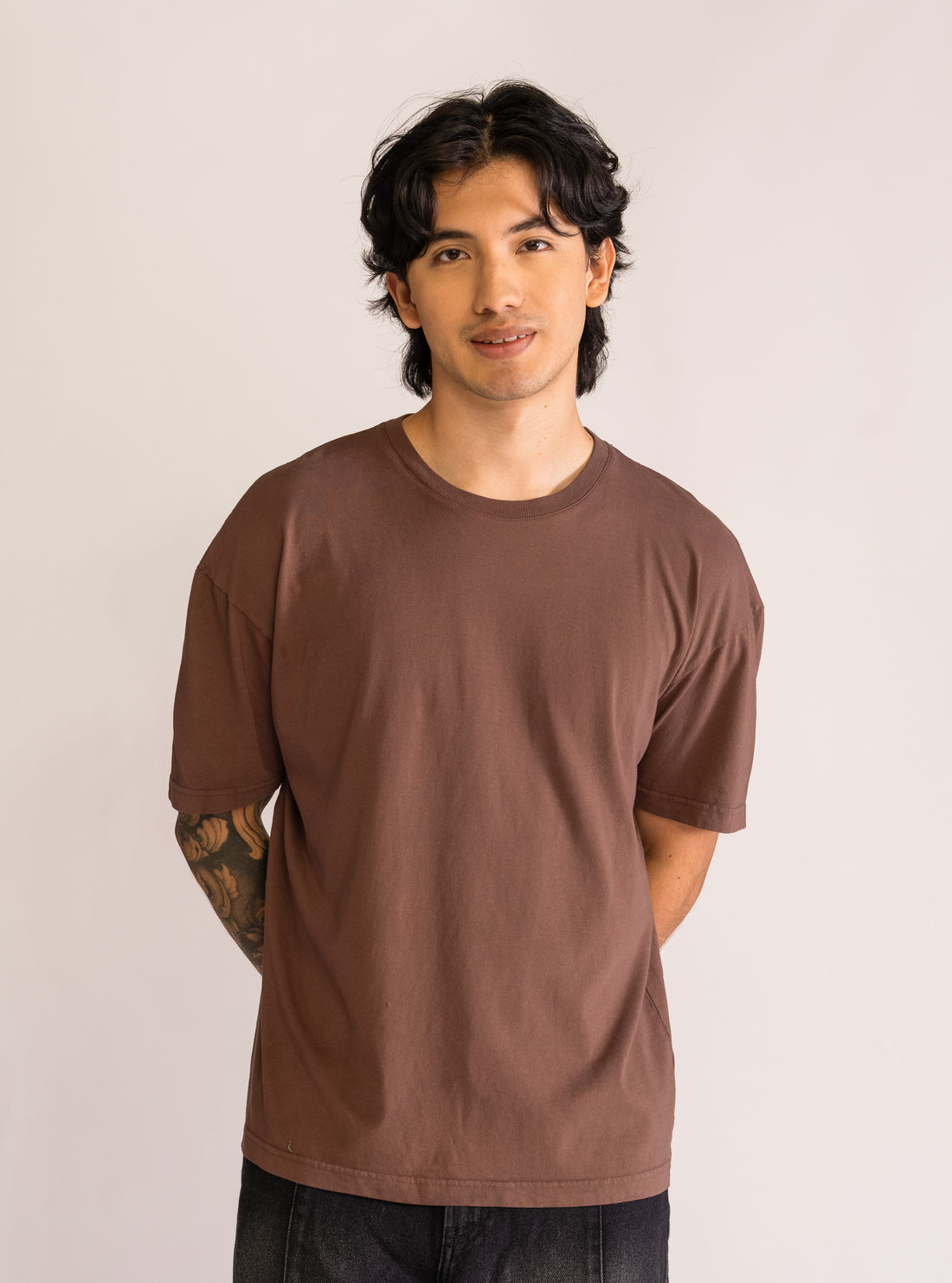 World Keeper Drop Shoulder T-shirt, Café Obscuro