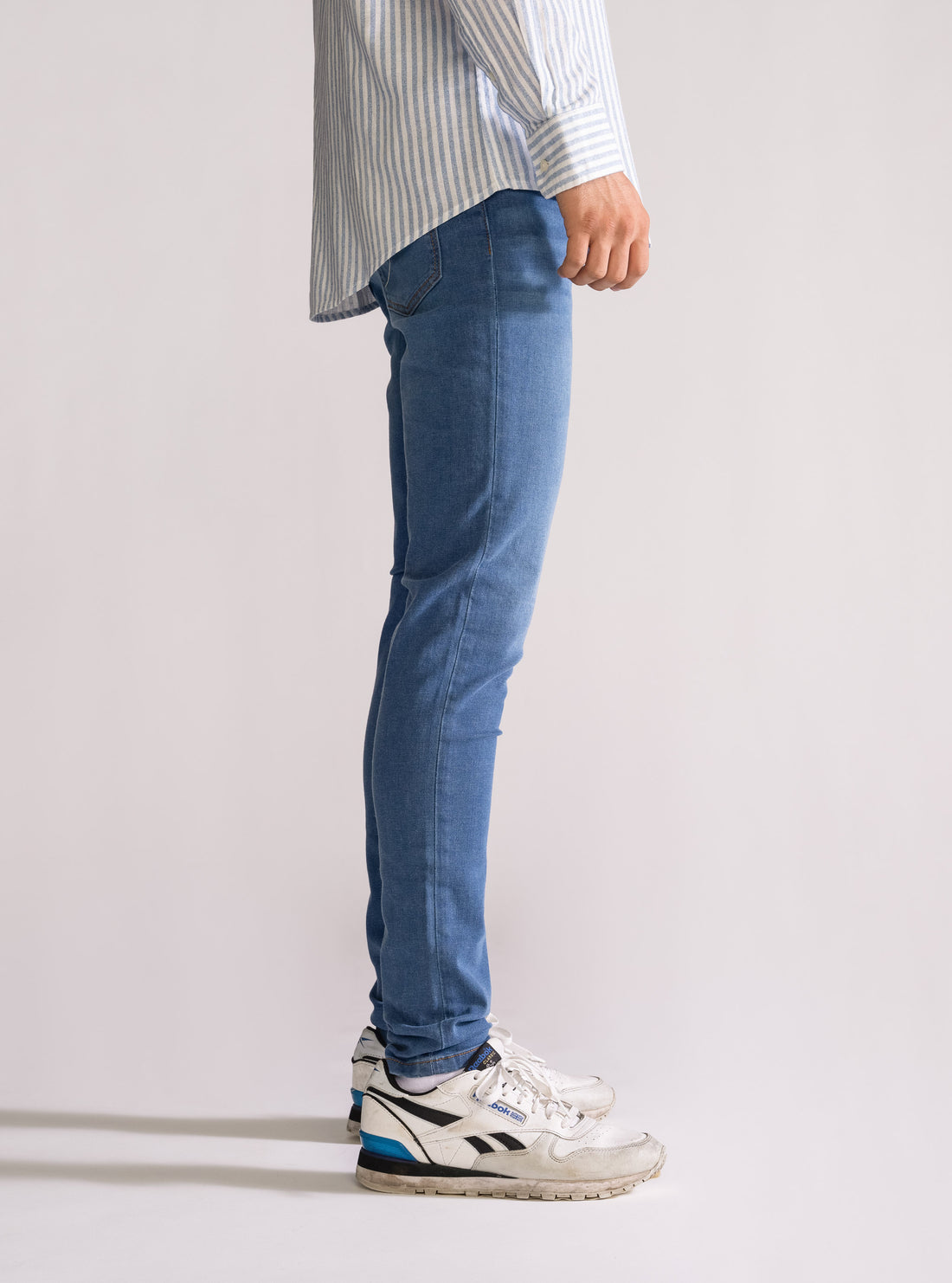 Owning The Night Skinny Jeans, Azul Claro